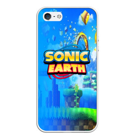 Чехол для iPhone 5/5S матовый с принтом SONIC EARTH в Петрозаводске, Силикон | Область печати: задняя сторона чехла, без боковых панелей | hedgehog | metal sonic | silver | silver the hedgehog | sonic | sonic boom | sonic the hedgehog | ёж сонник | игры | соник | фильмы