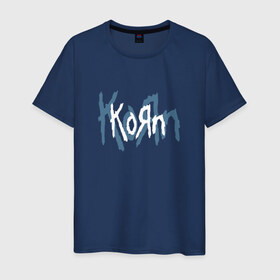 Мужская футболка хлопок с принтом Korn в Петрозаводске, 100% хлопок | прямой крой, круглый вырез горловины, длина до линии бедер, слегка спущенное плечо. | korn | koяn | джонатан дэвис | корн | ню метал | нюметал | рок
