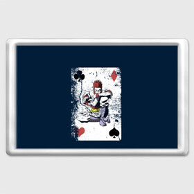 Магнит 45*70 с принтом The Joker Card в Петрозаводске, Пластик | Размер: 78*52 мм; Размер печати: 70*45 | card | cards | david blaine | easy | joker | magic | playing | revealed | tricks | tutorial | джокер | дэвид блейн | играть | карты | легко | магия | показал | трюки | учебник