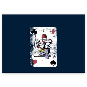 Поздравительная открытка с принтом The Joker Card в Петрозаводске, 100% бумага | плотность бумаги 280 г/м2, матовая, на обратной стороне линовка и место для марки
 | card | cards | david blaine | easy | joker | magic | playing | revealed | tricks | tutorial | джокер | дэвид блейн | играть | карты | легко | магия | показал | трюки | учебник