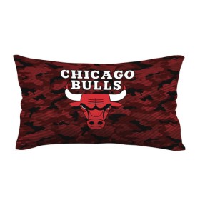 Подушка 3D антистресс с принтом Chicago Bulls в Петрозаводске, наволочка — 100% полиэстер, наполнитель — вспененный полистирол | состоит из подушки и наволочки на молнии | 