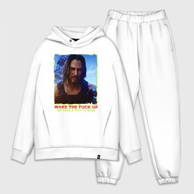 Мужской костюм хлопок OVERSIZE с принтом SAMURAI KEANU REEVES в Петрозаводске,  |  | 2019 | cd project red | cyberpunk 2077 | hacker | keanu reeves | maelstrom | militech | night city | quadra | samurai | sci fi | trauma team | v | ви | киану ривз | киберпанк 2077 | логотип | роботы | самураи | фантаст