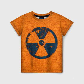 Детская футболка 3D с принтом Радиация в Петрозаводске, 100% гипоаллергенный полиэфир | прямой крой, круглый вырез горловины, длина до линии бедер, чуть спущенное плечо, ткань немного тянется | radiation | кислота | прикол | прикольная картинка | радиация
