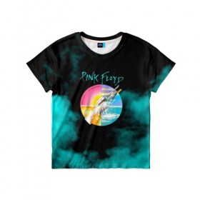 Детская футболка 3D с принтом Pink Floyd в Петрозаводске, 100% гипоаллергенный полиэфир | прямой крой, круглый вырез горловины, длина до линии бедер, чуть спущенное плечо, ткань немного тянется | pink floyd | pinkfloyd | арт | артрок | группа | дэвид гилмор | пинк флойд | пинкфлойд | прогрессивный | психоделический | рок | сид барретт | симфонический | спэйс | эйсид | экспериментальный