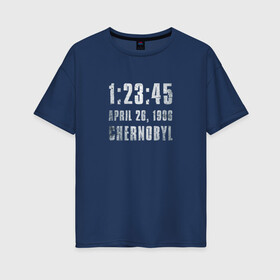 Женская футболка хлопок Oversize с принтом Чернобыль 16 в Петрозаводске, 100% хлопок | свободный крой, круглый ворот, спущенный рукав, длина до линии бедер
 | 2019 | chernobyl | hbo | pripyat | припять | сериал | чернобыль