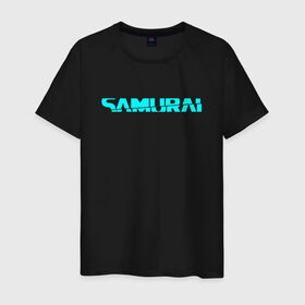 Мужская футболка хлопок с принтом SAMURAI DEMON (НА СПИНЕ) в Петрозаводске, 100% хлопок | прямой крой, круглый вырез горловины, длина до линии бедер, слегка спущенное плечо. | Тематика изображения на принте: 2019 | cd project red | cyberpunk 2077 | hacker | keanu reeves | maelstrom | militech | night city | quadra | samurai | sci fi | trauma team | v | ви | киану ривз | киберпанк 2077 | логотип | роботы | самураи | фантаст