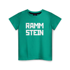 Детская футболка хлопок с принтом RAMMSTEIN(+на спине) в Петрозаводске, 100% хлопок | круглый вырез горловины, полуприлегающий силуэт, длина до линии бедер | metallica | music | rammstein | rock | металл | металлика | музыка | раммштайн | рок | рок группа