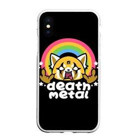 Чехол для iPhone XS Max матовый с принтом Death Metal в Петрозаводске, Силикон | Область печати: задняя сторона чехла, без боковых панелей | collector | guitar | hard | heavy | jesus rocks | metal | metaljesusrocks | music | retro | rock | гитара | жесткий | металл | ретро | рок | тяжелый