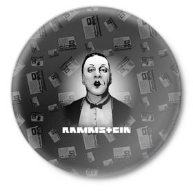 Значок с принтом Rammstein в Петрозаводске,  металл | круглая форма, металлическая застежка в виде булавки | 2019 | du hast | lindemann | radio | rammstein | rammsteinfan | till | группы | линдеманн | метал | музыка | радио | рамштаин | рамштайн | рамштейн | рок | тилль | тиль