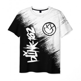 Мужская футболка 3D с принтом Blink-182 (2) в Петрозаводске, 100% полиэфир | прямой крой, круглый вырез горловины, длина до линии бедер | Тематика изображения на принте: art | blink | music | pop | rock | арт | блинк | музыка | поп музыка | рок