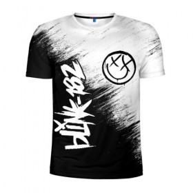 Мужская футболка 3D спортивная с принтом Blink-182 (2) в Петрозаводске, 100% полиэстер с улучшенными характеристиками | приталенный силуэт, круглая горловина, широкие плечи, сужается к линии бедра | Тематика изображения на принте: art | blink | music | pop | rock | арт | блинк | музыка | поп музыка | рок