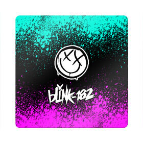 Магнит виниловый Квадрат с принтом Blink-182 (3) в Петрозаводске, полимерный материал с магнитным слоем | размер 9*9 см, закругленные углы | art | blink | music | pop | rock | арт | блинк | музыка | поп музыка | рок