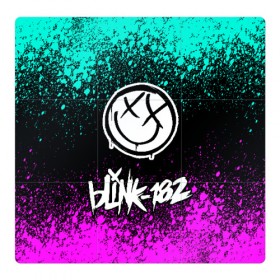 Магнитный плакат 3Х3 с принтом Blink-182 (3) в Петрозаводске, Полимерный материал с магнитным слоем | 9 деталей размером 9*9 см | art | blink | music | pop | rock | арт | блинк | музыка | поп музыка | рок