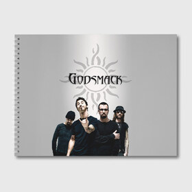 Альбом для рисования с принтом Godsmack в Петрозаводске, 100% бумага
 | матовая бумага, плотность 200 мг. | alternative | american rock | crimson | grunge | hardrock | heavy | heavy metal | i stand alone | nu metal | post grunge | rock | sully erna | альтернатива | грандж | рок | хард рок | хэви