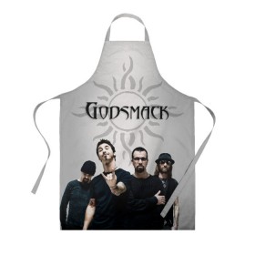 Фартук 3D с принтом Godsmack в Петрозаводске, 100% полиэстер | общий размер — 65 х 85 см, ширина нагрудника — 26 см, горловина — 53 см, длина завязок — 54 см, общий обхват в поясе — 173 см. Принт на завязках и на горловине наносится с двух сторон, на основной части фартука — только с внешней стороны | alternative | american rock | crimson | grunge | hardrock | heavy | heavy metal | i stand alone | nu metal | post grunge | rock | sully erna | альтернатива | грандж | рок | хард рок | хэви