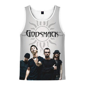 Мужская майка 3D с принтом Godsmack в Петрозаводске, 100% полиэстер | круглая горловина, приталенный силуэт, длина до линии бедра. Пройма и горловина окантованы тонкой бейкой | Тематика изображения на принте: alternative | american rock | crimson | grunge | hardrock | heavy | heavy metal | i stand alone | nu metal | post grunge | rock | sully erna | альтернатива | грандж | рок | хард рок | хэви