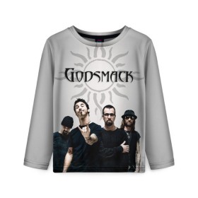 Детский лонгслив 3D с принтом Godsmack в Петрозаводске, 100% полиэстер | длинные рукава, круглый вырез горловины, полуприлегающий силуэт
 | alternative | american rock | crimson | grunge | hardrock | heavy | heavy metal | i stand alone | nu metal | post grunge | rock | sully erna | альтернатива | грандж | рок | хард рок | хэви