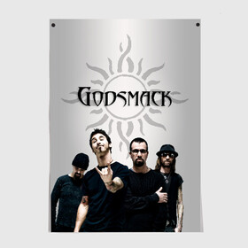 Постер с принтом Godsmack в Петрозаводске, 100% бумага
 | бумага, плотность 150 мг. Матовая, но за счет высокого коэффициента гладкости имеет небольшой блеск и дает на свету блики, но в отличии от глянцевой бумаги не покрыта лаком | alternative | american rock | crimson | grunge | hardrock | heavy | heavy metal | i stand alone | nu metal | post grunge | rock | sully erna | альтернатива | грандж | рок | хард рок | хэви