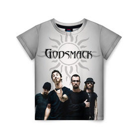 Детская футболка 3D с принтом Godsmack в Петрозаводске, 100% гипоаллергенный полиэфир | прямой крой, круглый вырез горловины, длина до линии бедер, чуть спущенное плечо, ткань немного тянется | Тематика изображения на принте: alternative | american rock | crimson | grunge | hardrock | heavy | heavy metal | i stand alone | nu metal | post grunge | rock | sully erna | альтернатива | грандж | рок | хард рок | хэви