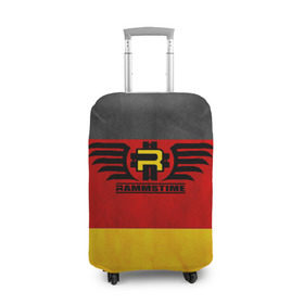 Чехол для чемодана 3D с принтом Rammstein в Петрозаводске, 86% полиэфир, 14% спандекс | двустороннее нанесение принта, прорези для ручек и колес | rammstein | till lindemann | берлин | германия | металл | музыка | рамштайн | тилль линдеманн