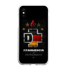 Чехол для iPhone XS Max матовый с принтом Rammstein в Петрозаводске, Силикон | Область печати: задняя сторона чехла, без боковых панелей | rammstein | till lindemann | берлин | германия | металл | музыка | рамштайн | тилль линдеманн