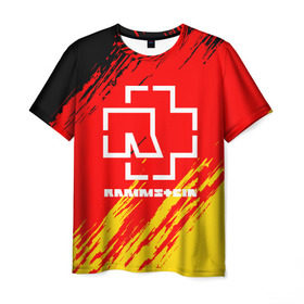 Мужская футболка 3D с принтом RAMMSTEIN в Петрозаводске, 100% полиэфир | прямой крой, круглый вырез горловины, длина до линии бедер | music | rammstein | rock | группа | музыка | музыканты | рамштайн | рок