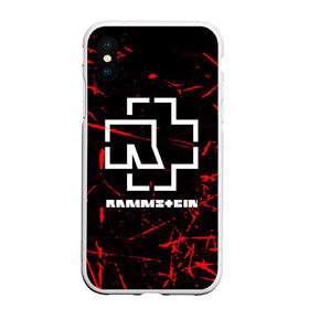 Чехол для iPhone XS Max матовый с принтом RAMMSTEIN в Петрозаводске, Силикон | Область печати: задняя сторона чехла, без боковых панелей | music | rammstein | rock | группа | музыка | музыканты | рамштайн | рок