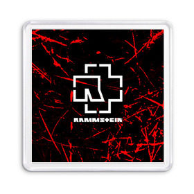 Магнит 55*55 с принтом RAMMSTEIN | РАМШТАЙН в Петрозаводске, Пластик | Размер: 65*65 мм; Размер печати: 55*55 мм | music | rammstein | rock | группа | музыка | музыканты | рамштайн | рок