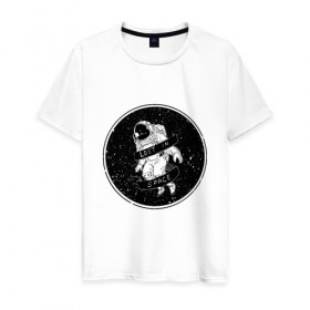 Мужская футболка хлопок с принтом Lost in Space в Петрозаводске, 100% хлопок | прямой крой, круглый вырез горловины, длина до линии бедер, слегка спущенное плечо. | 
