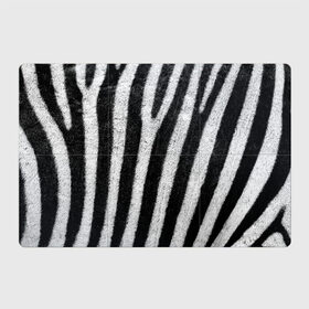 Магнитный плакат 3Х2 с принтом Zebra Skin в Петрозаводске, Полимерный материал с магнитным слоем | 6 деталей размером 9*9 см | animal | black | black white | pattern. | skin | streaks | texture | white | zebra | белый | животное | животные | зебра | полосы | текстура | узор | чёрно белые | чёрный