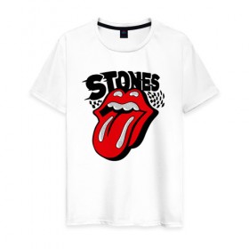 Мужская футболка хлопок с принтом the rolling stones в Петрозаводске, 100% хлопок | прямой крой, круглый вырез горловины, длина до линии бедер, слегка спущенное плечо. | roll stone | rolling stone скачать | rolling stones | rolling stones лучшее | the rolling stones | купить футболку rolling stones | рок | рок н ролл | футболка rolling stones