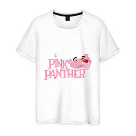 Мужская футболка хлопок с принтом Розовая пантера в Петрозаводске, 100% хлопок | прямой крой, круглый вырез горловины, длина до линии бедер, слегка спущенное плечо. | Тематика изображения на принте: cartoon network | moda | nickelodeon | panther | pink | pink panther | style | styles | summer | аксессуары | женская одежда | животные | красота | лето | мода | модная одежда | молодость | мультик | мультфильм | пантера | подарок