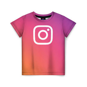Детская футболка 3D с принтом Instagram в Петрозаводске, 100% гипоаллергенный полиэфир | прямой крой, круглый вырез горловины, длина до линии бедер, чуть спущенное плечо, ткань немного тянется | Тематика изображения на принте: instagram | photo | инстаблогер | инстаграм | интернет | сеть | социальная | фото