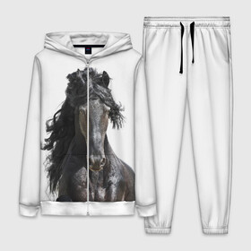 Женский костюм 3D с принтом Лошадь в Петрозаводске,  |  | animal | beautiful | black | horse | mane | mustang | muzzle | wild | грива | дикий | животное | конь | красивый | лошадь | мустанг | скакун | черный