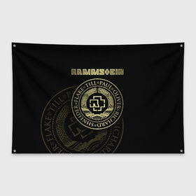 Флаг-баннер с принтом Rammstein в Петрозаводске, 100% полиэстер | размер 67 х 109 см, плотность ткани — 95 г/м2; по краям флага есть четыре люверса для крепления | lindemann | rammstain | rammstein | rammstein 2019 | ramstein | группы | метал | музыка | рок | тилль линдеманн