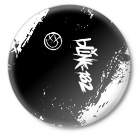 Значок с принтом BLINK-182 в Петрозаводске,  металл | круглая форма, металлическая застежка в виде булавки | Тематика изображения на принте: blink | music | rock | блинк | группа | музыка | музыканты | рок