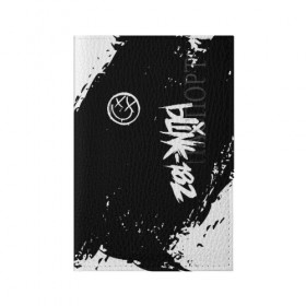 Обложка для паспорта матовая кожа с принтом BLINK-182 в Петрозаводске, натуральная матовая кожа | размер 19,3 х 13,7 см; прозрачные пластиковые крепления | Тематика изображения на принте: blink | music | rock | блинк | группа | музыка | музыканты | рок