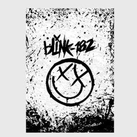 Скетчбук с принтом BLINK-182 в Петрозаводске, 100% бумага
 | 48 листов, плотность листов — 100 г/м2, плотность картонной обложки — 250 г/м2. Листы скреплены сверху удобной пружинной спиралью | blink | music | rock | блинк | группа | музыка | музыканты | рок