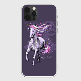 Чехол для iPhone 12 Pro Max с принтом Dream Big в Петрозаводске, Силикон |  | animal | drawing | dream | fairytale | horn | magic | mane | purple | slogan | text | unicorn | волшебство | грива | единорог | животное | магия | мечта | рисунок | рог | сказочный | слоган | текст | фиолетовый