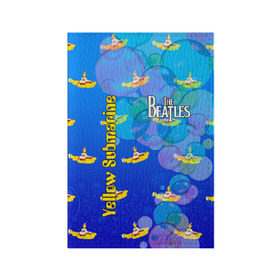 Обложка для паспорта матовая кожа с принтом The Beatles (2) в Петрозаводске, натуральная матовая кожа | размер 19,3 х 13,7 см; прозрачные пластиковые крепления | beatles | music | rock | the beatles | yellow submarine | битлз | джон леннон | легенда | музыка | пит бест | рок