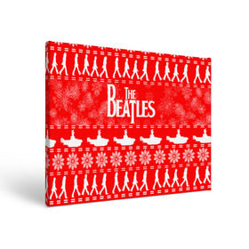 Холст прямоугольный с принтом The Beatles (6) в Петрозаводске, 100% ПВХ |  | beatles | merry christmas | music | rock | the beatles | yellow submarine | битлз | джон леннон | легенда | музыка | новогодний свитшот | новый год | пит бест | рок