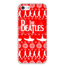 Чехол для iPhone 5/5S матовый с принтом The Beatles (6) в Петрозаводске, Силикон | Область печати: задняя сторона чехла, без боковых панелей | beatles | merry christmas | music | rock | the beatles | yellow submarine | битлз | джон леннон | легенда | музыка | новогодний свитшот | новый год | пит бест | рок