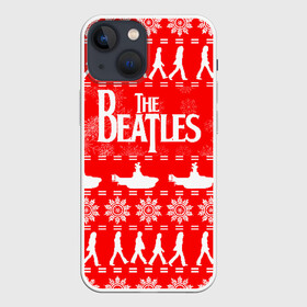 Чехол для iPhone 13 mini с принтом The Beatles (6) в Петрозаводске,  |  | Тематика изображения на принте: beatles | merry christmas | music | rock | the beatles | yellow submarine | битлз | джон леннон | легенда | музыка | новогодний свитшот | новый год | пит бест | рок
