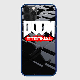 Чехол для iPhone 12 Pro с принтом Doom Blocks в Петрозаводске, силикон | область печати: задняя сторона чехла, без боковых панелей | cacodemon | doom | eternal | вечность | вечный | дум | итёрнал | какодемон | этернал