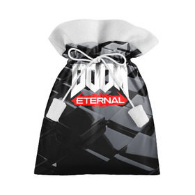 Подарочный 3D мешок с принтом Doom Blocks в Петрозаводске, 100% полиэстер | Размер: 29*39 см | Тематика изображения на принте: cacodemon | doom | eternal | вечность | вечный | дум | итёрнал | какодемон | этернал