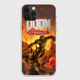 Чехол для iPhone 12 Pro с принтом Doom в Петрозаводске, силикон | область печати: задняя сторона чехла, без боковых панелей | cacodemon | doom | eternal | вечность | вечный | дум | итёрнал | какодемон | этернал