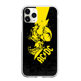 Чехол для iPhone 11 Pro матовый с принтом AC DC HIGH VOLTAGE в Петрозаводске, Силикон |  | ac dc | acdc | high voltage | music | rock | skull | группа | молния | музыка | музыканты | рок | череп