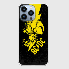 Чехол для iPhone 13 Pro с принтом AC DC HIGH VOLTAGE в Петрозаводске,  |  | ac dc | acdc | high voltage | music | rock | skull | группа | молния | музыка | музыканты | рок | череп