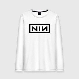 Мужской лонгслив хлопок с принтом NIN в Петрозаводске, 100% хлопок |  | music | nin | nine inch nails | rock | группа | музыка | музыканты | нин | рок