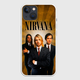 Чехол для iPhone 13 с принтом Nirvana в Петрозаводске,  |  | 90 | alternative | crimson | david grohl | foo fighters | grunge | kurt cobain | music | nirvana | rip | rock | smile | гранж | группа | девяностые | курт кобейн | музыка | нирвана | рок